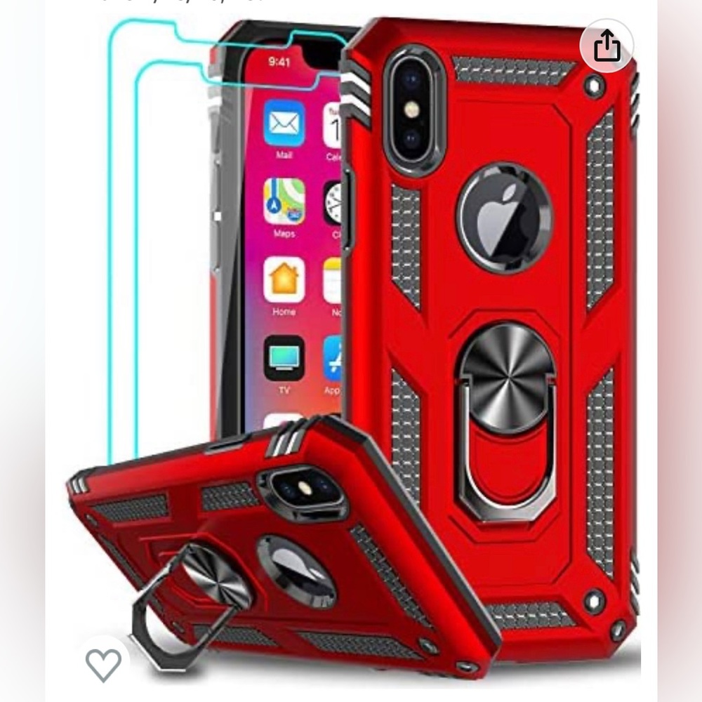 🆕🏷️ LeYi Phone Case W/ Screen Protector and Cleaner - Compatible W IPhone X/XS